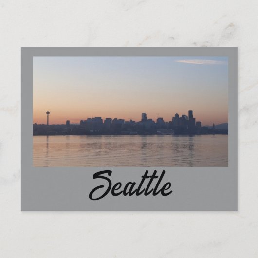 Seattle Sonnenaufgang Postkarte (Vorderseite)