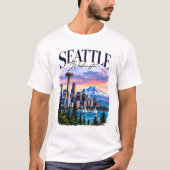 Seattle Space Needle Reise Grafik T-Shirt (Vorderseite)