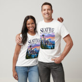 Seattle Space Needle Reise Grafik T-Shirt (Unisex)