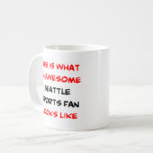 Seattle-Sport-Fan, phantastisch Kaffeetasse (Vorderseite Links)