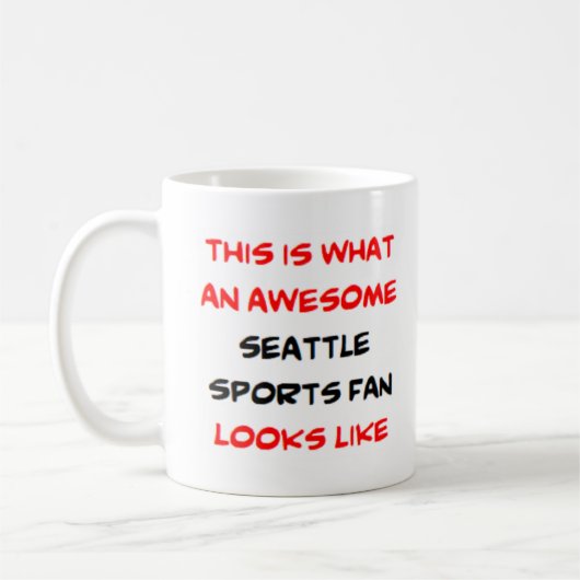 Seattle-Sport-Fan, phantastisch Kaffeetasse (Links)