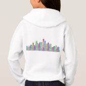 Seattle-Stadt-Skyline Hoodie (Rückseite)