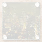 Seattle-Stadtansicht Glasuntersetzer (Rückseite)
