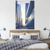 Seattle Street View mit moderner Architektur Leinwanddruck (Insitu (Schlafzimmer))