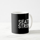 Seattle Strong Community Stärke Washington Kaffeetasse (VorderseiteRechts)