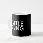 Seattle Strong Community Stärke Washington Kaffeetasse (Vorderseite Links)