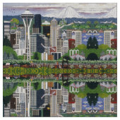 Seattle ~ The Emerald City Stoff (Nahaufnahme)