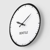 Seattle Time Zone Newsroom Style Uhr (Winkel)
