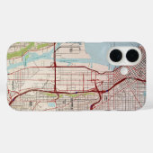 Seattle Topographic City Map Case-Mate iPhone Hülle (Rückseite (Horizontal))