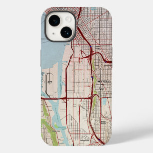 Seattle Topographic City Map Case-Mate iPhone Hülle
