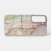 Seattle Topographic City Map Samsung Galaxy Hülle (Rückseite (Horizontal))