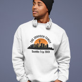 Seattle Trip Skyline Sunset Personalized Sweatshirt