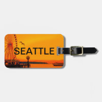 SEATTLE-UFERGEGEND-GEPÄCKANHÄNGER