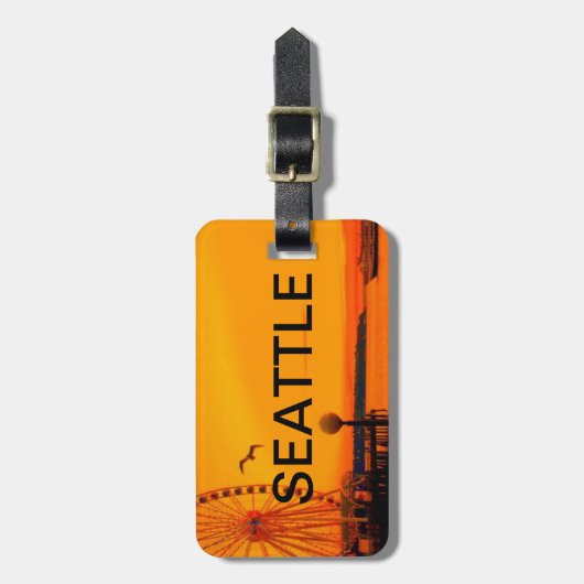 SEATTLE-UFERGEGEND-GEPÄCKANHÄNGER GEPÄCKANHÄNGER (Vorderseite vertikal)