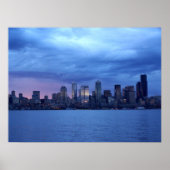 Seattle Under Clouds Poster (Vorne)