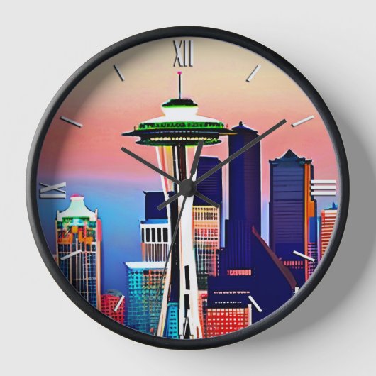 Seattle unter einem Morgenhimmel Uhr (Vorderseite)