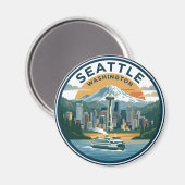Seattle USA Magnet (Vorderseite/Rückseite)