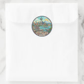 Seattle USA Runder Aufkleber (Tasche)