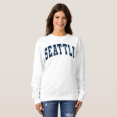 Seattle Vintag Varsity Uni Style Sweatshirt (Vorne ganz)