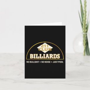 Seattle Vintage Billardhalle 211 Club Logo und Mot Karte
