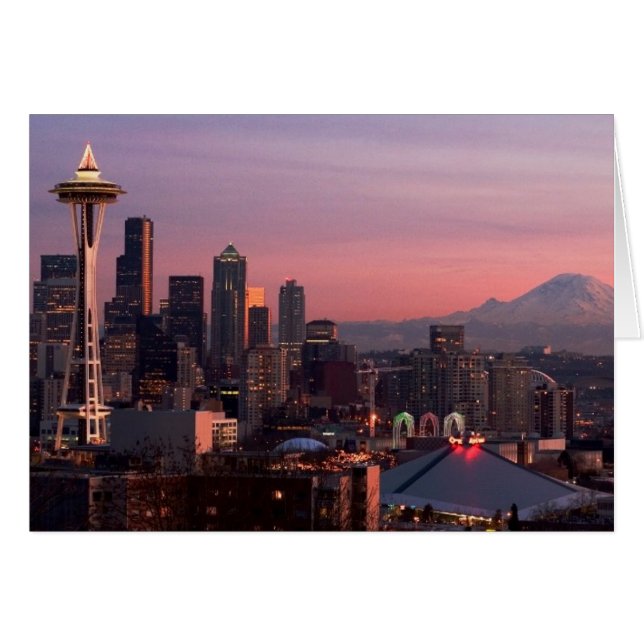 Seattle vom Kerry Park. (Vorderseite (Horizontal))