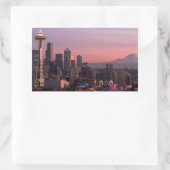 Seattle vom Kerry Park. Rechteckiger Aufkleber (Tasche)