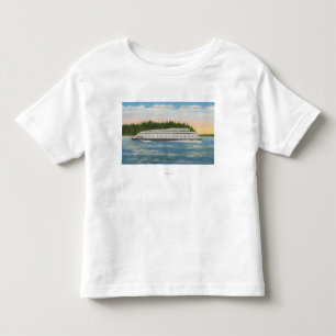 Seattle, WA - Ansicht von Kalakala Fähre auf Puge Kleinkind T-shirt