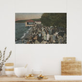 Seattle, WA - Boardwalk in Alki Point Poster (Küche)