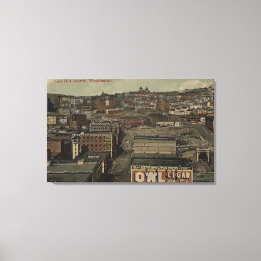Seattle, WA - First Hill Leinwanddruck (Vorderseite)