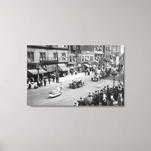 Seattle, WA Forth Jul Parade on Seneca Leinwanddruck (Vorderseite)