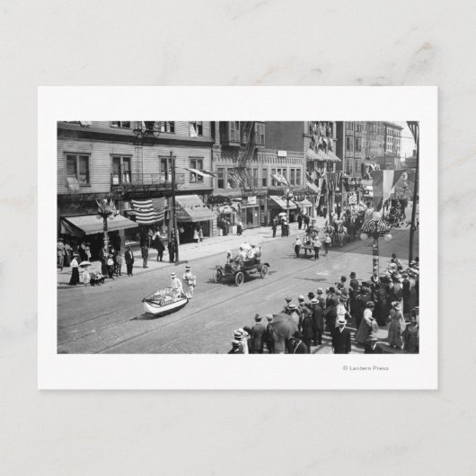 Seattle, WA Forth Jul Parade on Seneca Postkarte (Vorderseite)