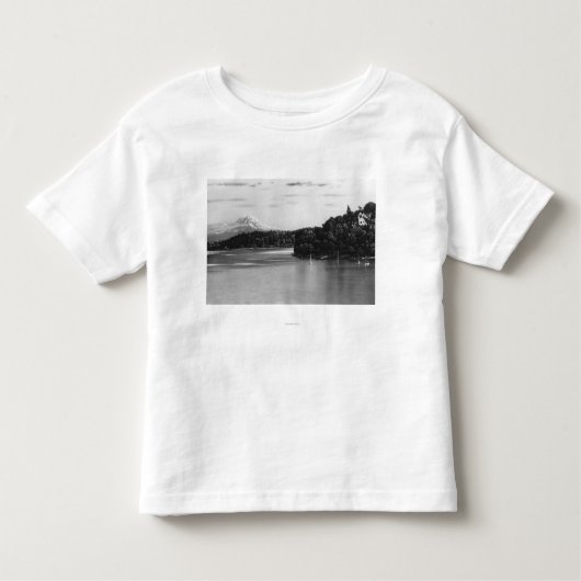 Seattle, WA Lake Washington Ansicht und Kleinkind T-shirt (Vorderseite)