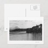 Seattle, WA Lake Washington View und Rainier Postkarte (Vorne/Hinten)
