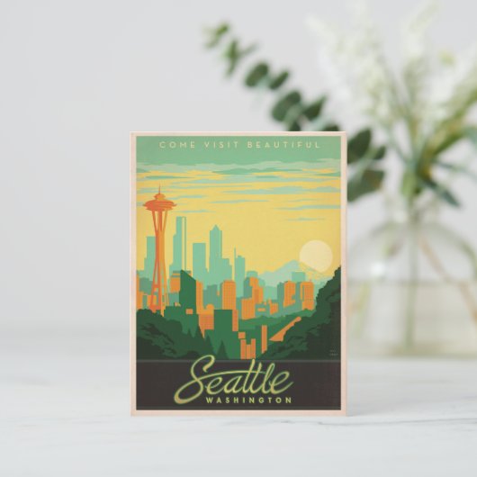 Seattle, WA Postkarte (Stehend Vorderseite)