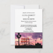 Seattle Wa Skyline Cityscape Wedding Einladung (Vorderseite)