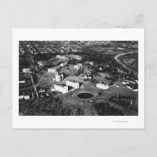 Seattle, WA University of WA Campus Aerial Postkarte (Vorderseite)