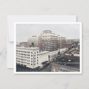 Seattle WA, Universuty Street, Vintag Inspiriert Postkarte