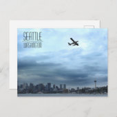Seattle, WA-Wasserflugzeug, das von der Gewerkscha Postkarte (Vorne/Hinten)