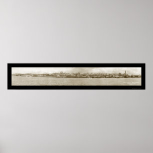 Seattle WA Waterfront Foto 1917 Poster