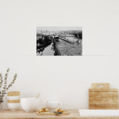 Seattle, WABallard sperrt Schiffskanal-Foto Poster (Küche)
