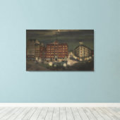 Seattle, WAPioneer Square bei Nacht Leinwanddruck (Insitu (Holzboden))