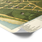 Seattle Washington 1891 Antike Panoramakarte Poster (Ecke)