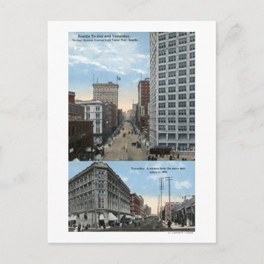 Seattle, Washington - Ansicht 2. Postkarte (Vorderseite)