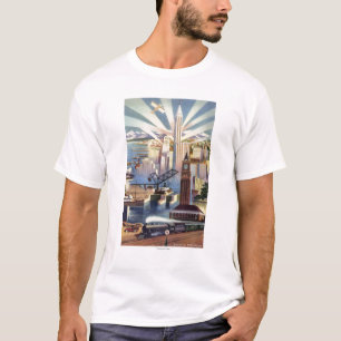 Seattle, Washington - Ansicht des Stadtzentrums T-Shirt