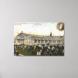 Seattle, Washington - Ansicht von Leinwanddruck