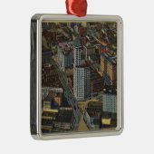 Seattle, Washington - Antenne des Smiths Silbernes Ornament (Rechts)