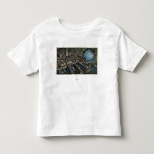 Seattle, Washington - Antenne von Seattle Kleinkind T-shirt