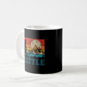 Seattle Washington Bigfoot Mountains Kaffeetasse (Vorderseite Links)