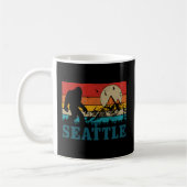 Seattle Washington Bigfoot Mountains Kaffeetasse (Links)