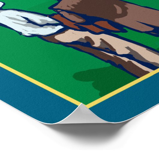 Seattle, Washington - Boeing Field Poster (Ecke)